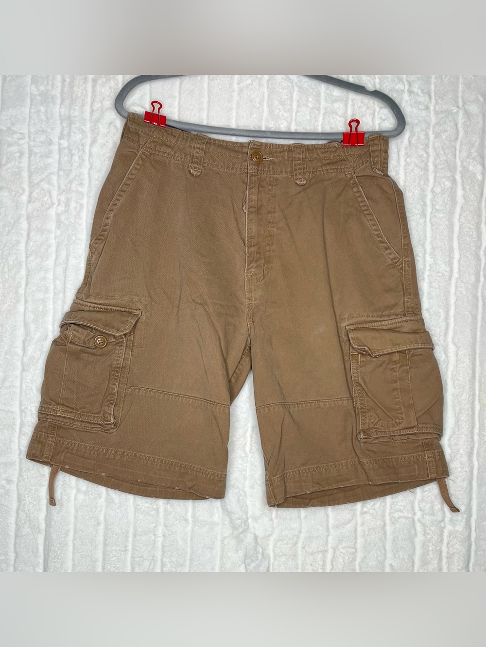 Vintage Duck Head Cargo Shorts Mens 30 Khaki Beige Cotton Gorpcore Y2K 90s
